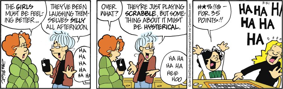 'The girls must be feeling better...'