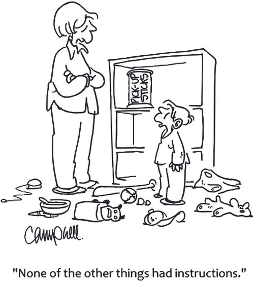 'None of the other things had instructions.' 