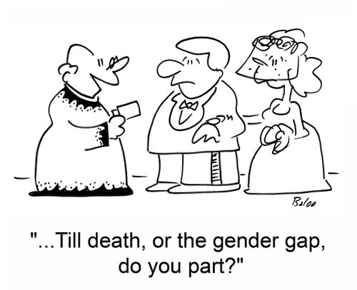 ...Till death, or the gender gap, do you part?