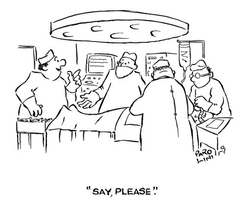 'Say, please.'