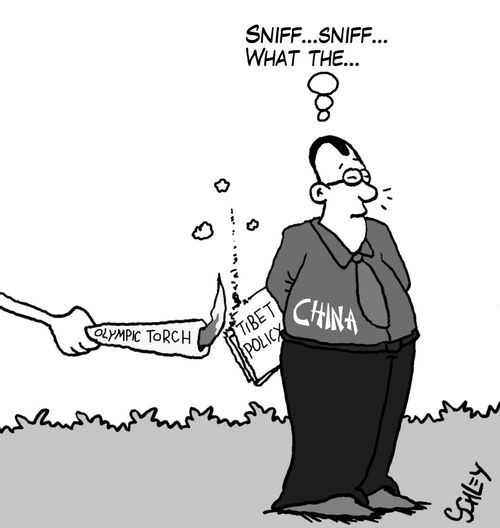 Olympic Torch and China's Tibet policy.