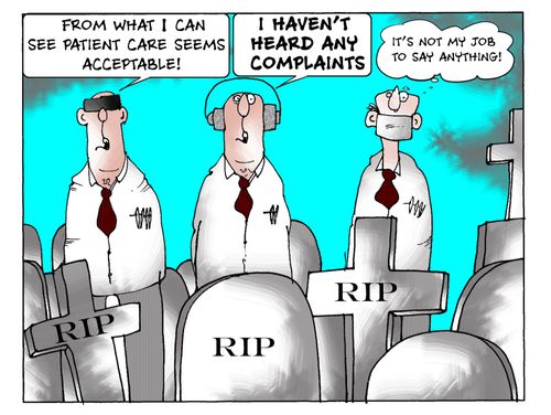 'From what I can see patient care seems acceptable.'