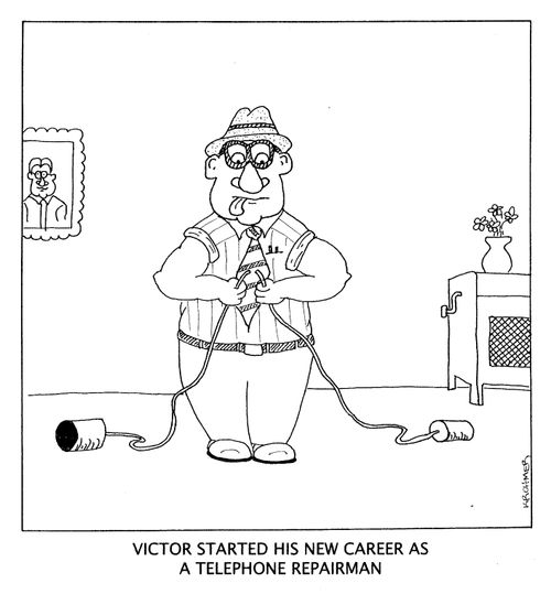 Victor started his career as a telephone repairman