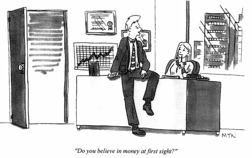 Do you believe in money at first sight?