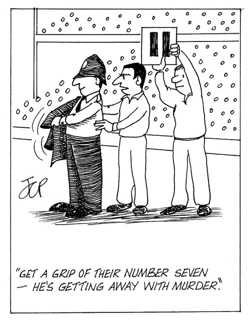 "Get a grip of their number seven - he's getting away with murder."
