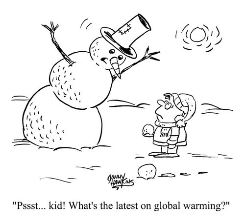 "Pssst .. kid! What's the latest on global warming?"