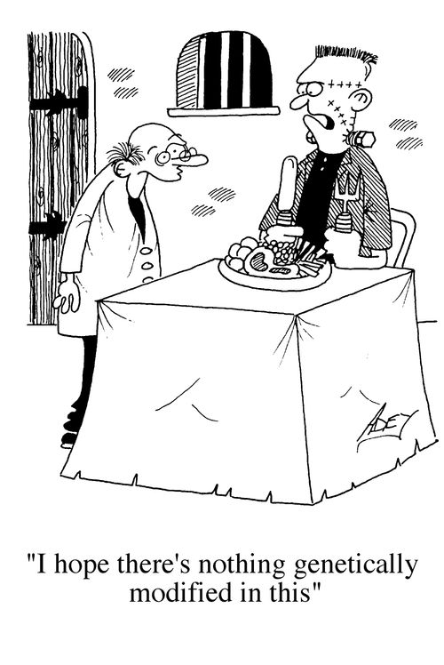 "I hope there's nothing genetically modified in this."