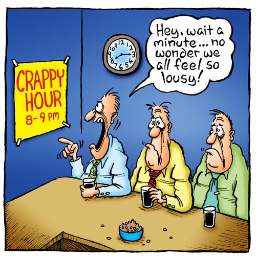 Crappy hour.