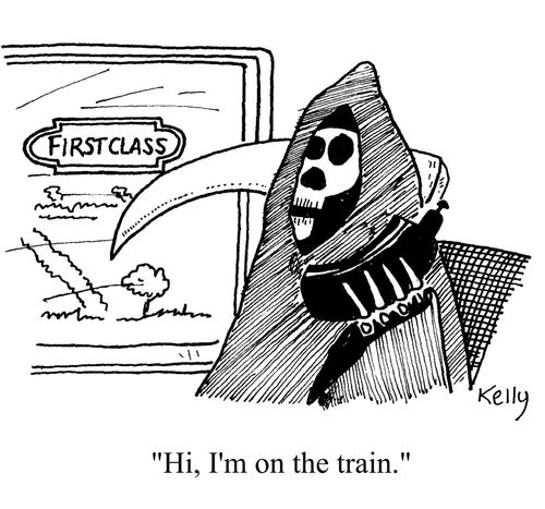 'Hi,I'm on the train.'