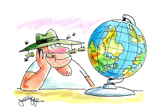 Man Dreaming Of Australia.