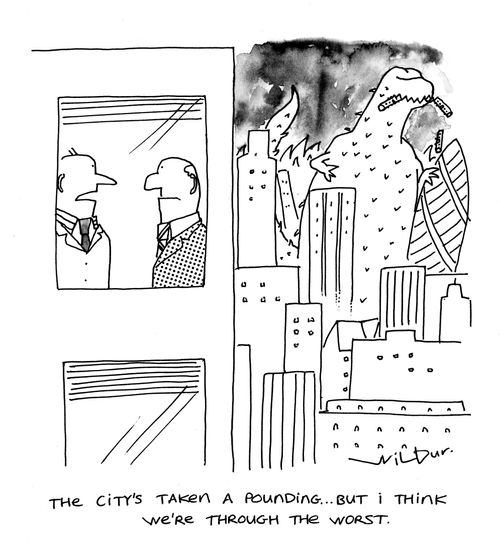 'The city's taken a pounding, but I think we're through the worst...'