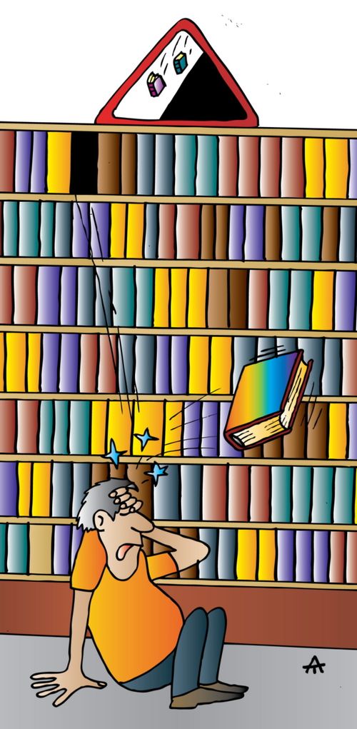 In library