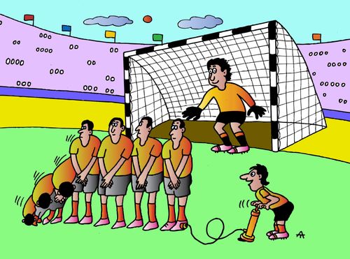 Inflatable Footballers