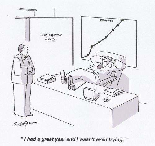 'I had a great year and I wasn't even trying.'