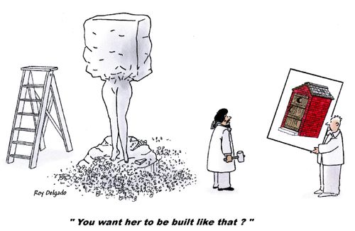 'You want her to be built like that?'