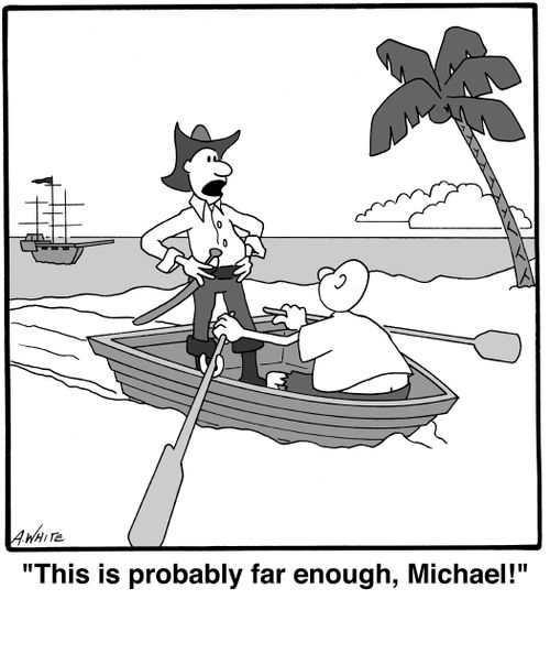 'This is probably far enough, Michael!'