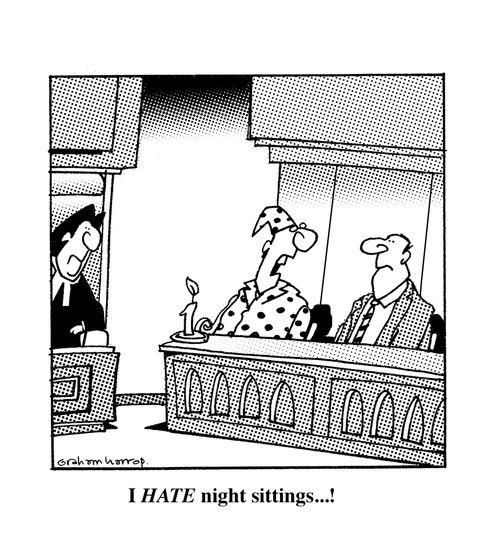 Parliamentary night sitting.