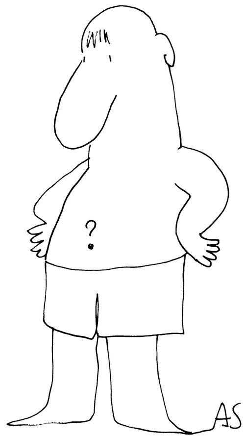 Bellybutton Questionmark