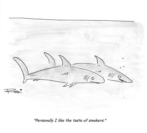 'Personally I like the taste of smokers.'