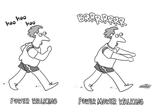 Power Mower Walking.