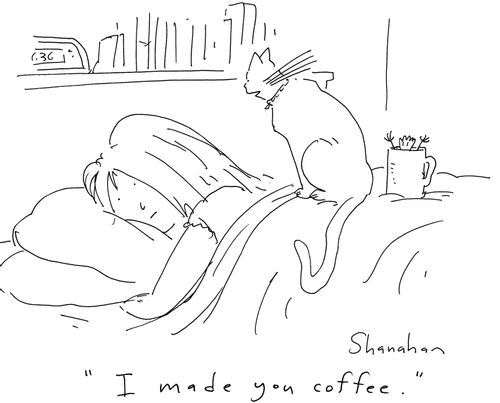 'I made you coffee.'