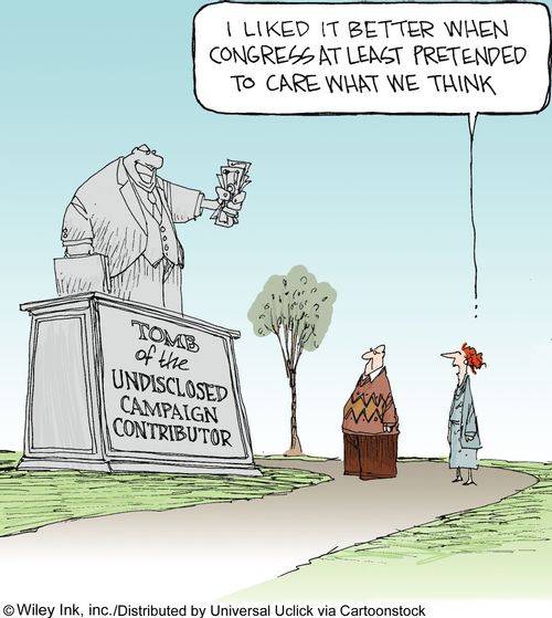 'I liked it better when congress at least pretended to care what we think.'