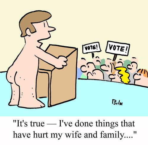 'it's true - I've done things that have hurt my wife and family....'