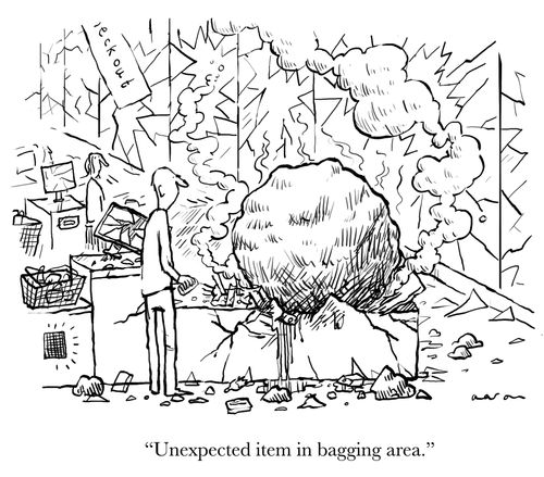 'Unexpected item in bagging area.'