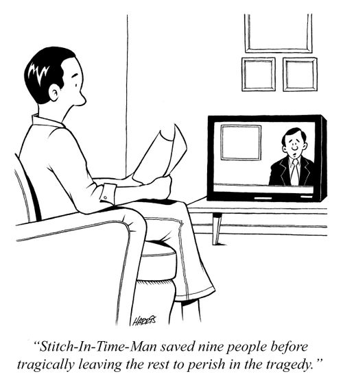 'Stitch-In-Time-Man saved nine people before tragically leaving the rest to perish in the tragedy.'