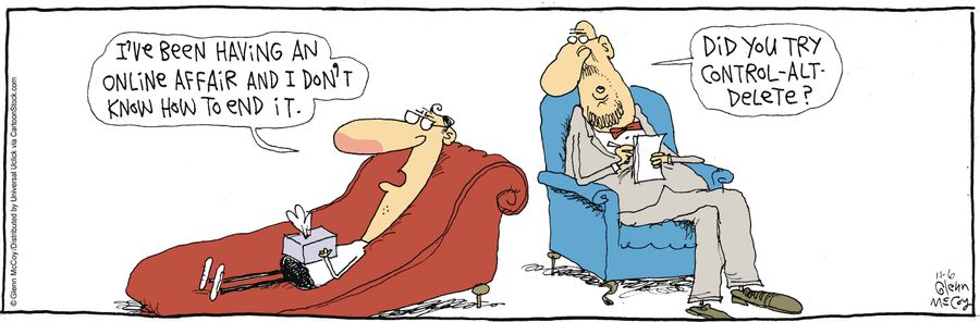 'Did you try control-alt-delete?'