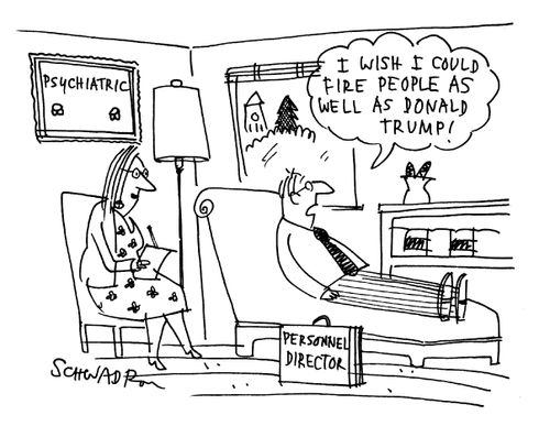 'I wish I could fire people as well as Donald Trump.'