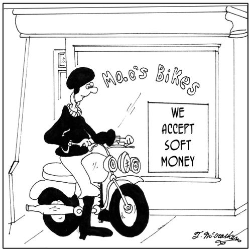 We accept soft money.