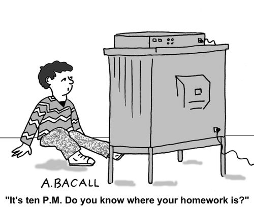 It's 10pm...do you know where your homework is?