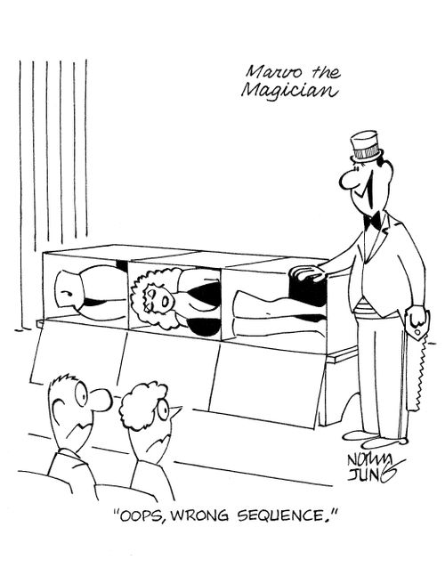 'Oops, wrong sequence.'