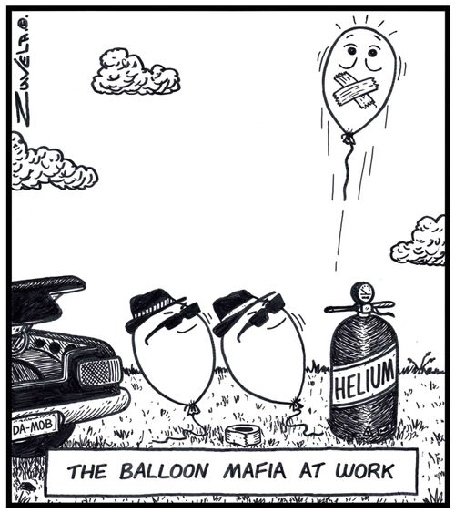 The Balloon Mafia at work.