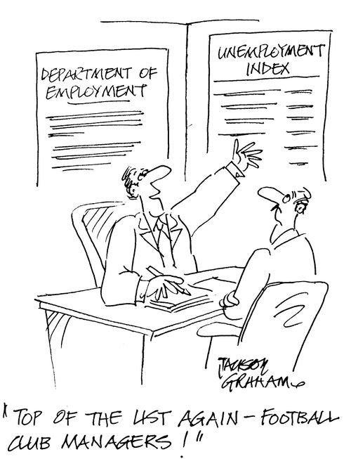 'Top of the list again - football club managers !'