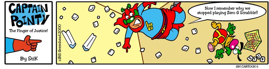 Captain Pointy No.20  - Zero gravity Scrabble