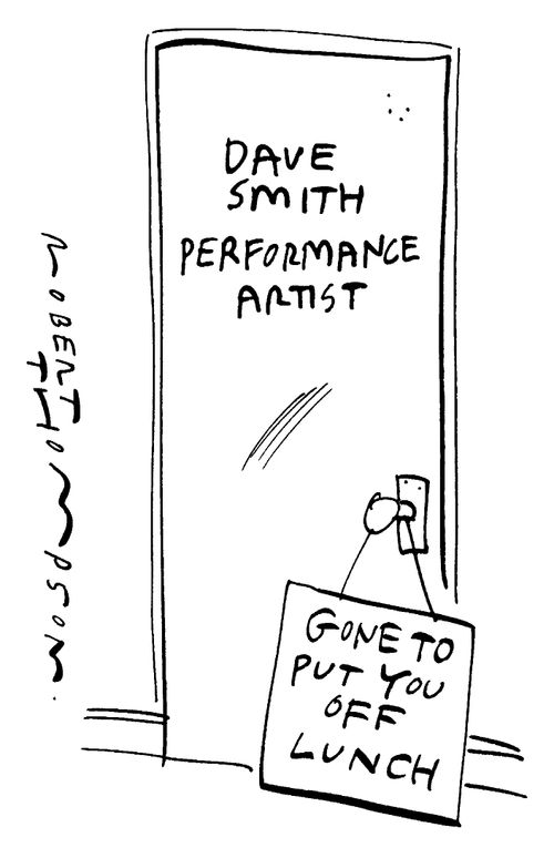 Performance Artist - Gone to put you off your lunch.