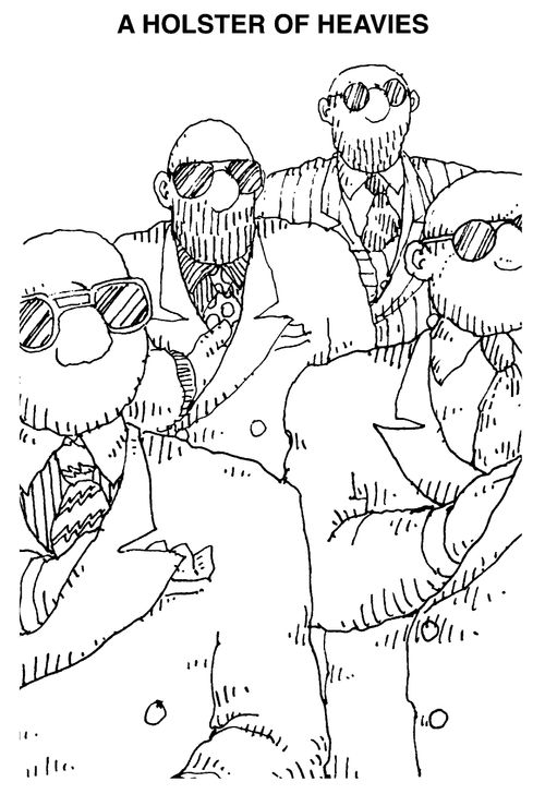 A holster of heavies