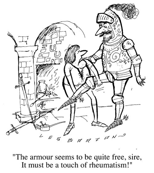 "The Armour seems okay, it must be a touch of rheumatism."