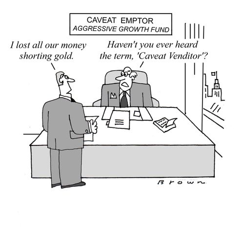 Aggressive growth fund loses money shorting gold.