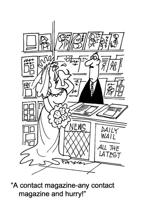 'A contact magazine-any contact magazine and hurry!'