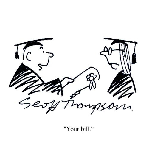 'Your bill.'