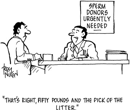 "That's right, fifty pounds and the pick of the litter."