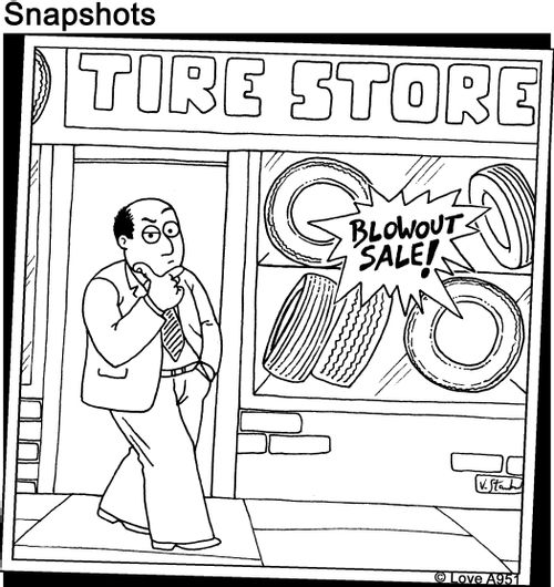 Tire Store. Blowout Sale!