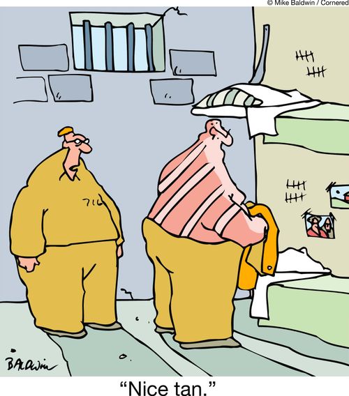 "Nice tan."
