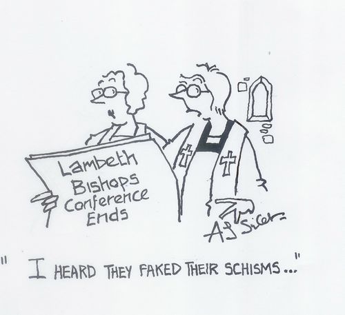 'I heard they faked their schisms...'