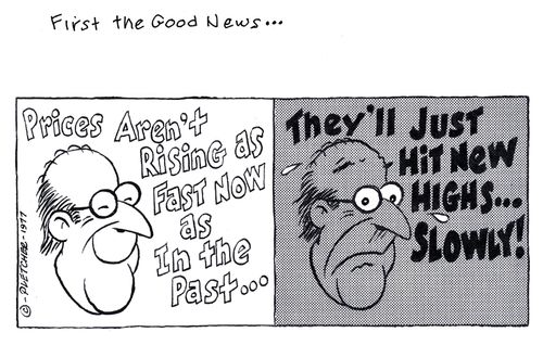'Prices aren't rising as fast now as in the past... They'll just hit new highs... slowly!'