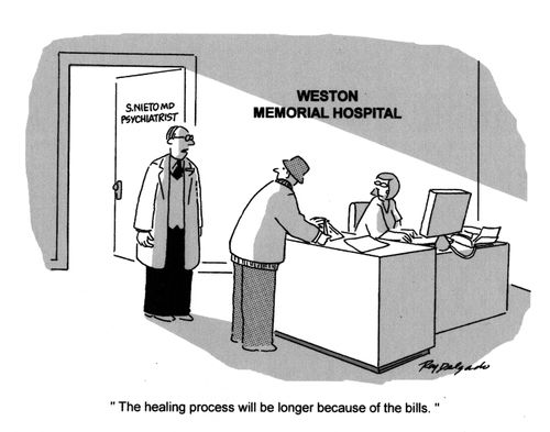 'The healing process will be longer because of the bills.'