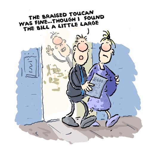 'The braised toucan was fine...although I found the bill a little large.'